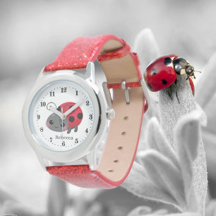 Montre mignon amant ladybug ajouter nom Watch