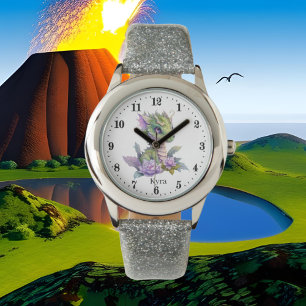 Montre mignon amoureux de dragon ajouter le nom