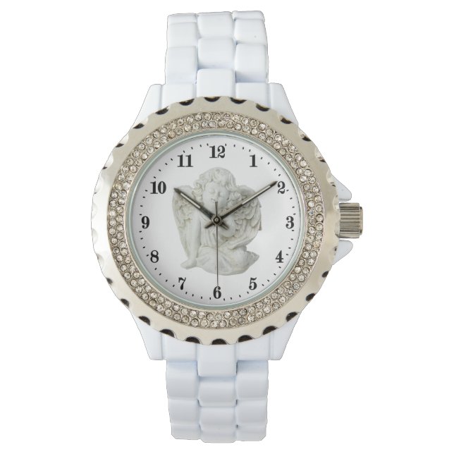 Montre mignon amoureux de l'ange religieux (devant)
