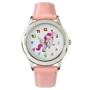 Montre mignonne de licorne pour des enfants