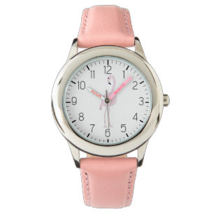 Montre mignonne fille Flamant rose rose