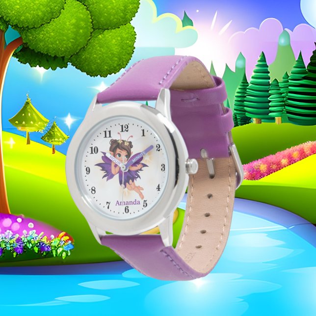 Montre mignonne filles imaginaire fairy ajouter nom Watch (Créateur téléchargé)