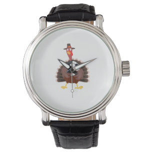 Montre Mignonne Funny Soccer Thanksgiving Turquie Boys
