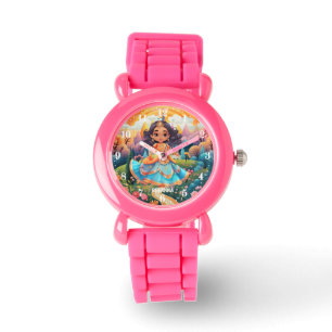 Montre mignonne princesse amoureuses filles ajouter le no
