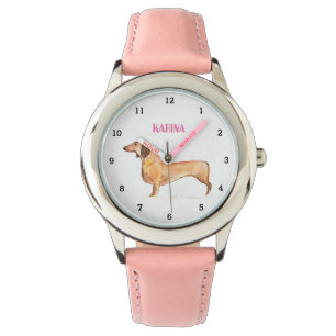 Montre Mignonne Weiner Dachshund Chien Chiot Chiot Animal