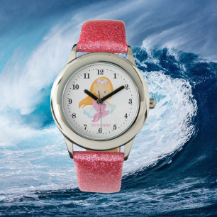 Montre mignonnes filles amatrices sirènes ajouter nom Wat