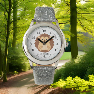 Montre mignonnes filles hérisson amants ajouter nom