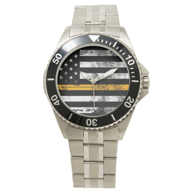 Montre Mince Gold Line Dispatch Hommes Watch (devant)