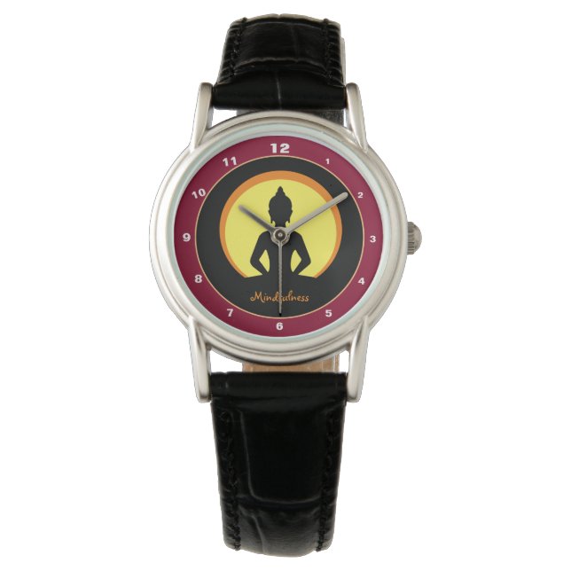 Montre Mindfult & Méditation Design Watch Buddha /monk (devant)