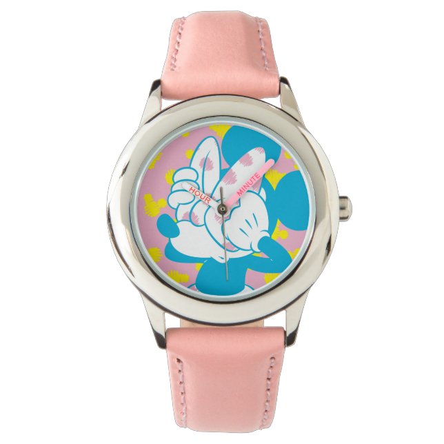 Montre Minnie branchée | Voir un livre (devant)