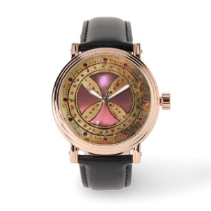 Montre MODÈLE ANTIQUE TRAVERSÉ Gem rose clair