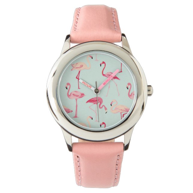 Montre Modèle de flamant rétro (devant)