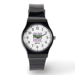 MONTRE MODÈLE DE TEXTE D'IMAGE BLANCHE SIMPLE MODERNE