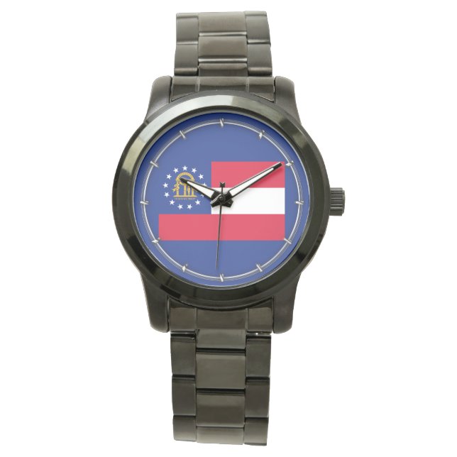Montre Modèle du drapeau de l'État de Géorgie (devant)