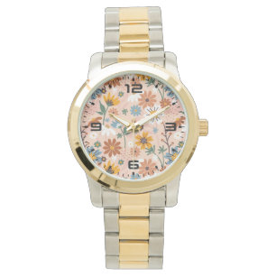 Montre Modèle floral peint à la main-23136