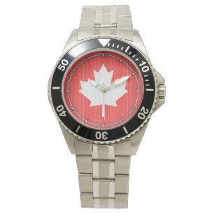 Montre Modèle Knit Maple Leaf Tricot Motif