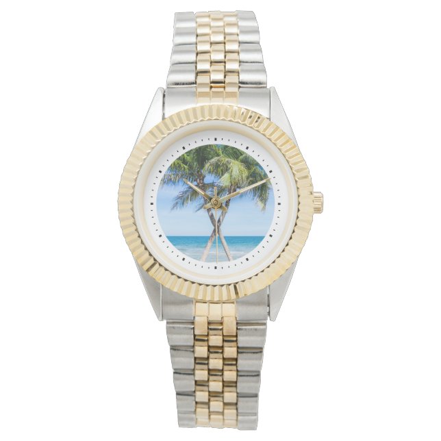 Montre Modèle photo circulaire personnalisé do-it-yoursel (devant)