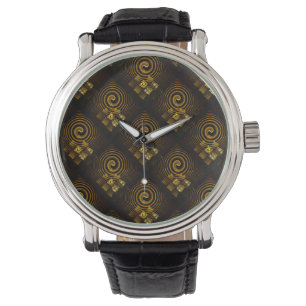 Montre Moderne Bohème Élégant Motif Artistique Abstrait D