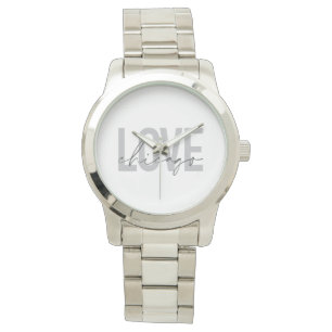 Montre Moderne, cool, simple, minimal, design Love Chicag