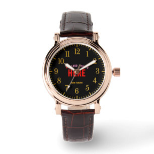 MONTRE MODERNE ET MODERNE PERSONNALISABLE BROWN VÉRIFIÉ