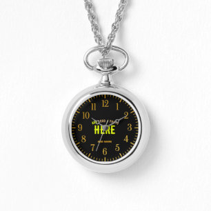 MONTRE MODERNE ET MODERNE PERSONNALISABLE NOIR VÉRIFIÉ
