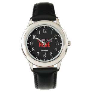 MONTRE MODERNE ET MODERNE PERSONNALISABLE NOIR VÉRIFIÉ