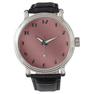 Montre Moderne Simply Solid Red gradient motif