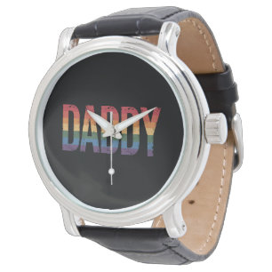 Montre Mois de la fierté gay de Papa Fête des pères LGBTQ