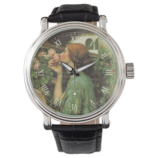 Montre Mon Rose doux, ou Âme du Rose par Waterhouse (devant)