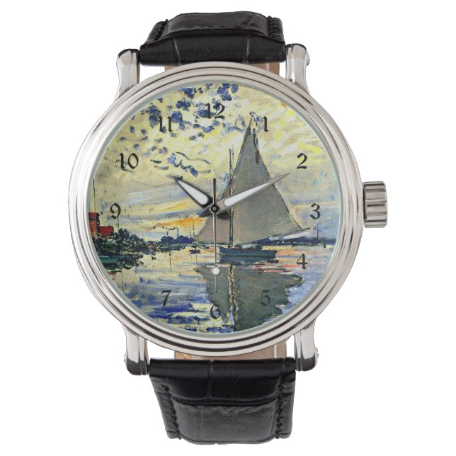 Montre Monet - Voilier au Petit Gennevilliers (devant)