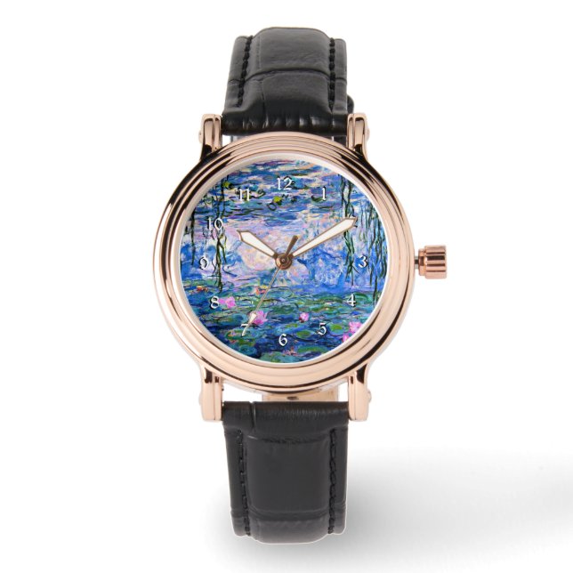 Montre Monet : Water Lys 1919, célèbre peinture, (Recto)