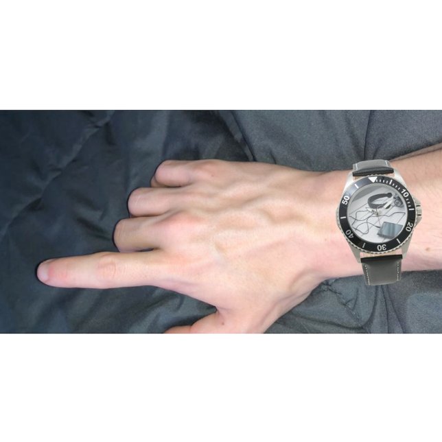 Montre "Monochrome Modern Art Watch (Créateur téléchargé)