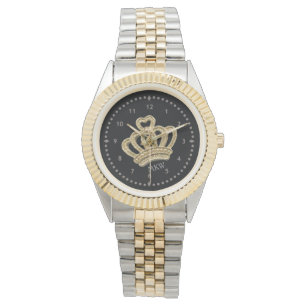 Montre Monogramme à deux tonogrammes Princess Crown