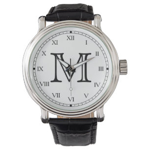 Montre Monogramme avec chiffres romains