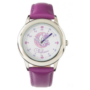 Montre Monogramme C filles doodlettre art Chelsea