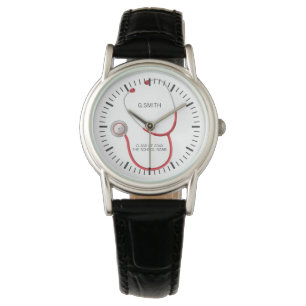 Montre Monogramme. Cadeau Médicale pour les diplômés d