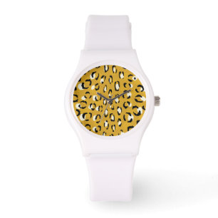 Montre Monogramme chic moderne de motif d'impression de