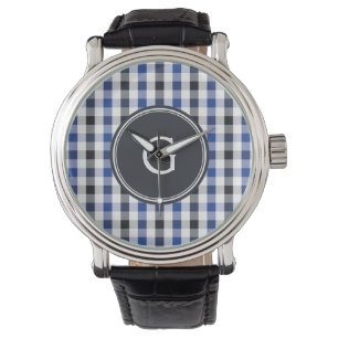 Montre monogramme de très bon goût chic de motif de