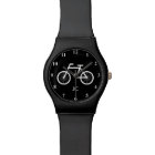 Montre monogramme de vélo pour les fans de vélo