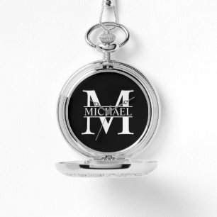 Montre Monogramme et nom personnalisés