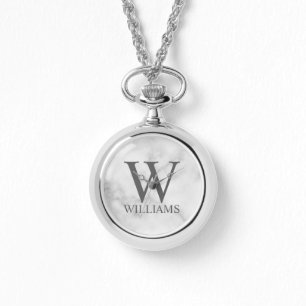 Montre Monogramme et nom personnalisés classiques