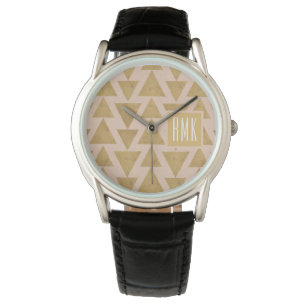 Montre Monogramme   Geo Step extérieur   Géométrie or et 