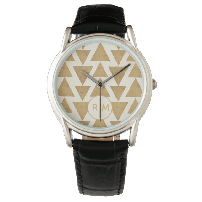 Montre Monogramme | Geo Step extérieur | Patte géométriqu (devant)
