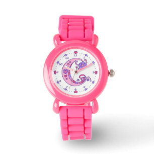 Montre Monogramme lettre C doodheart filles regarder