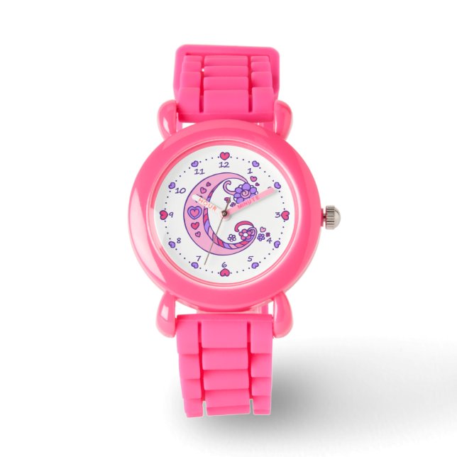 Montre Monogramme lettre C doodheart filles regarder (Recto)