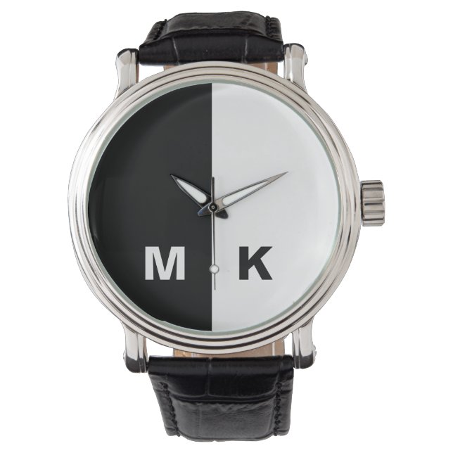 Montre Monogramme moderne masculin (devant)