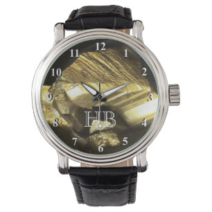 Montre monogramme personnalisé pour hommes   Gobge