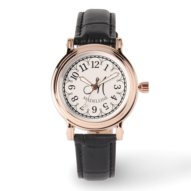 Montre Monogramme Rose Gold Vintage Watch (Recto)