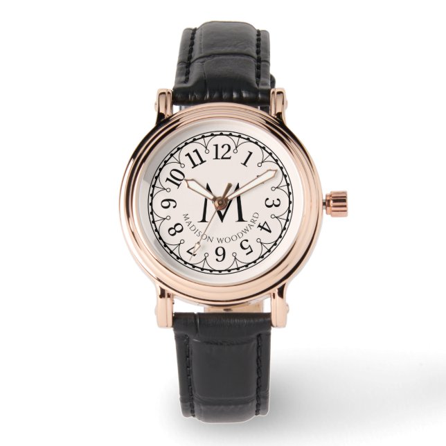 Montre Monogramme Rose Gold Vintage Watch (Recto)
