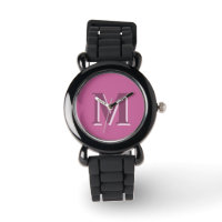 monogramme rose vif,